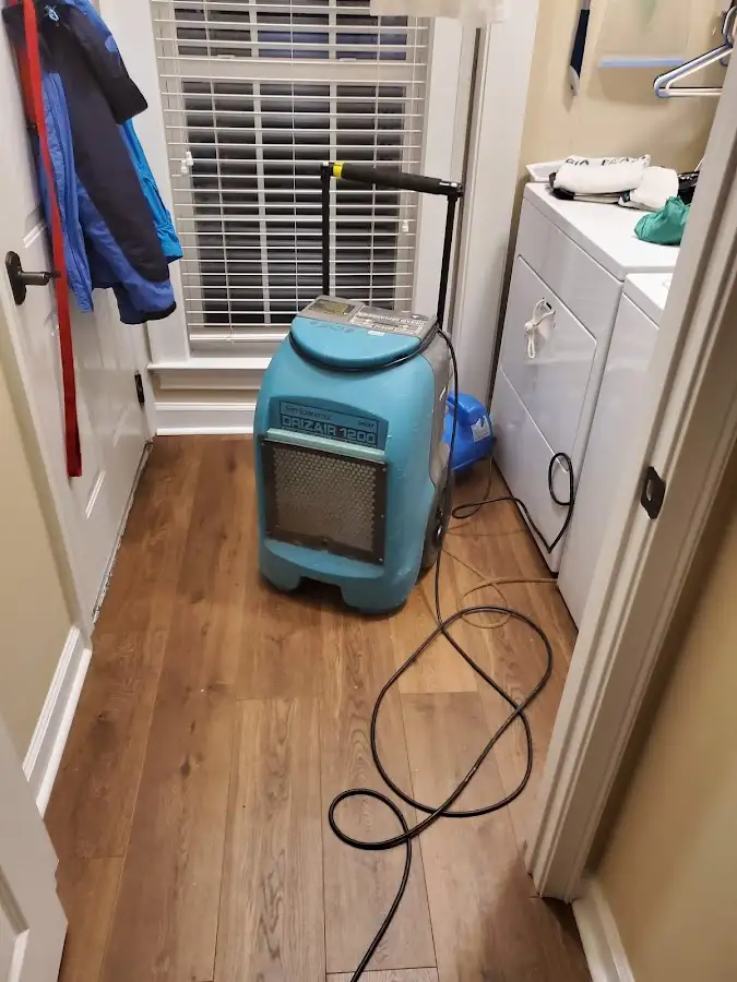 Commercial dehumidifier deployed for Flood Damage Cleanup in Avon